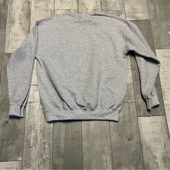 United Soccer Shield Logo Gray Navy Blue White Crew Neck Sweatshirt M - Picture 3 of 7